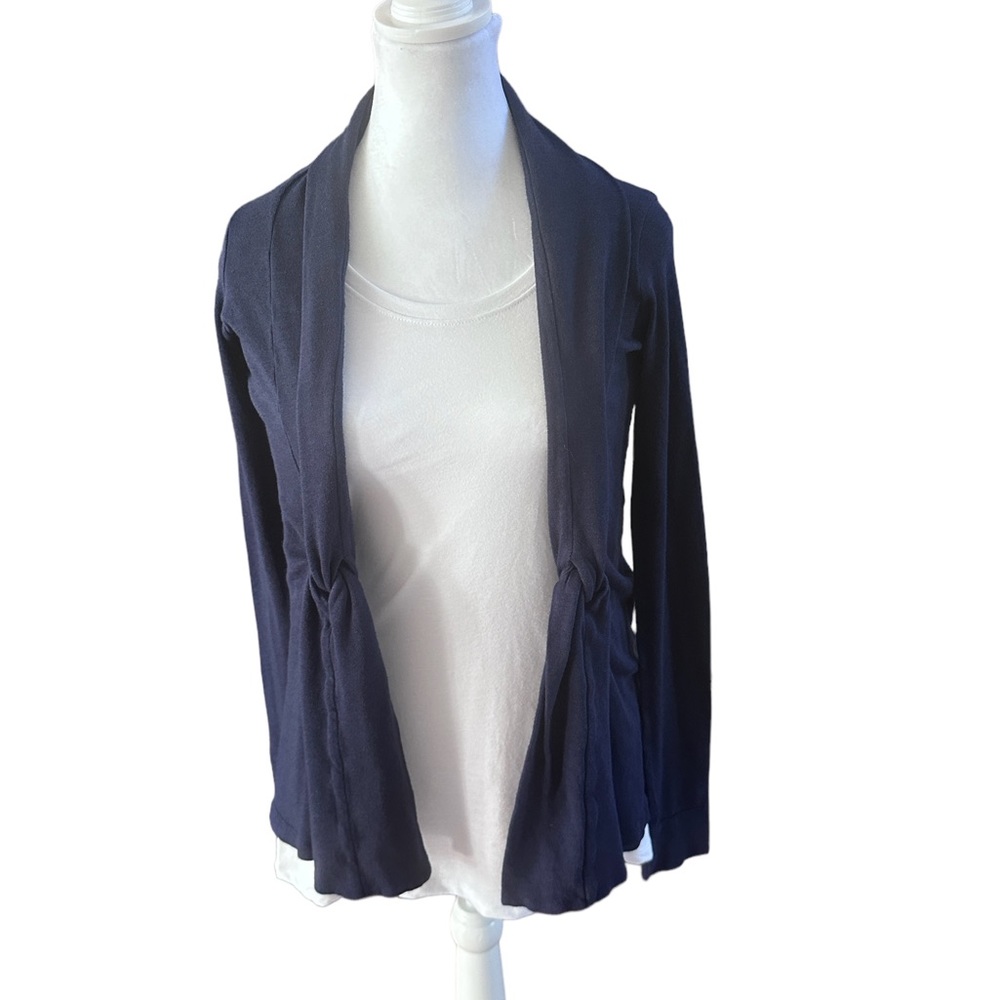 Womens Lilly Pulitzer Navy Blue Cover up Sweater Cardigan Shrug Small‎